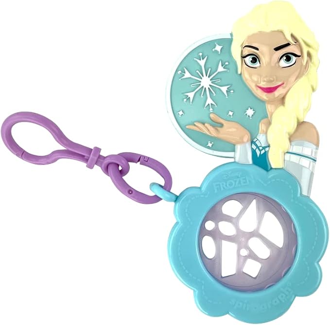 Spirograph Cyclex Clip Elsa - Disney - The Easy Way to Make Countless Amazing Designs - Rotating Stencil Wheel - Travel Ages 5+