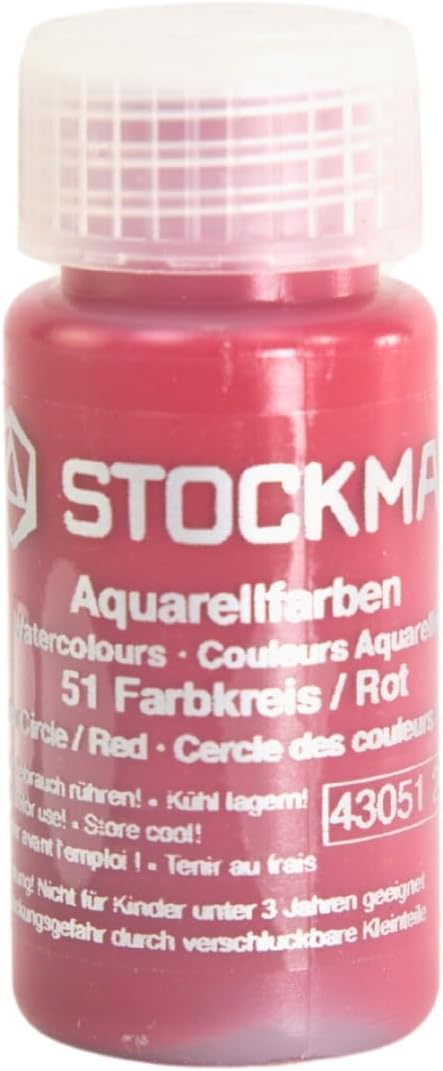 Stockmar Circle Color Watercolor Paint: Red, 20ml
