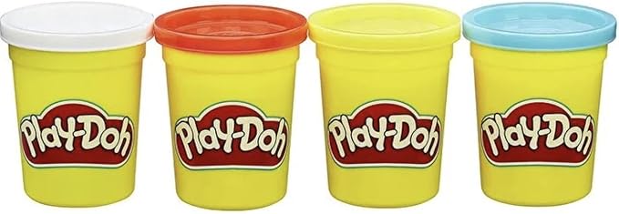 Play-Doh Tubs, Assorted, 25.4 x 6.3 x 7.1 Centimeters