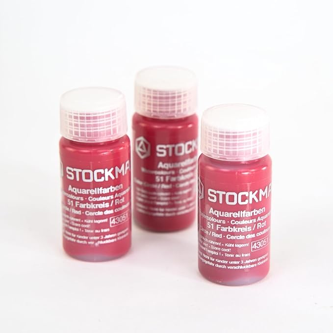 Stockmar Circle Color Watercolor Paint: Red, 20ml