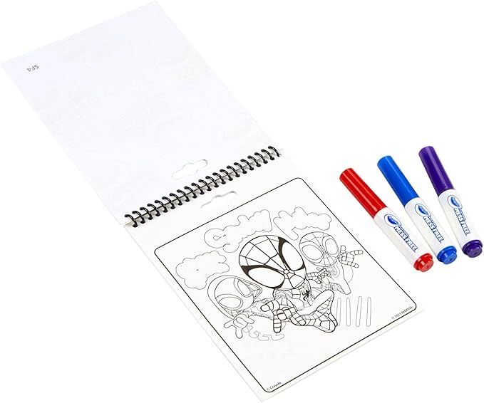 Crayola Color Wonder Activity Pad, Spiderman Coloring Pages & Mess Free Mini Markers, Gift