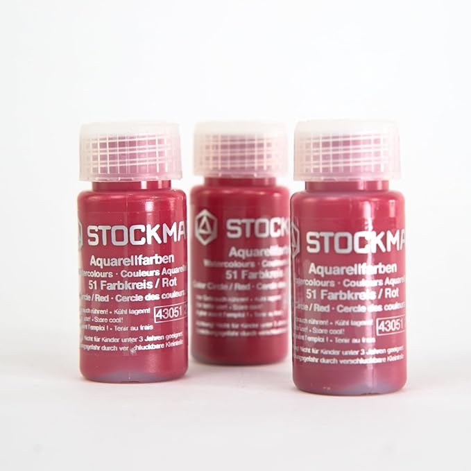 Stockmar Circle Color Watercolor Paint: Red, 20ml