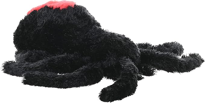 Wild Republic Redback Spider, Cuddlekins, Stuffed Animal, 12 inches, Gift for Kids, Plush Toy, Fill is Spun Recycled Water Bottles