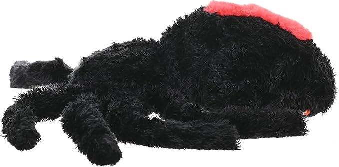 Wild Republic Redback Spider, Cuddlekins, Stuffed Animal, 12 inches, Gift for Kids, Plush Toy, Fill is Spun Recycled Water Bottles