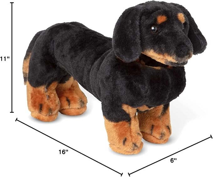 Melissa & Doug Giant Dachshund - Lifelike Stuffed Animal Dog Large