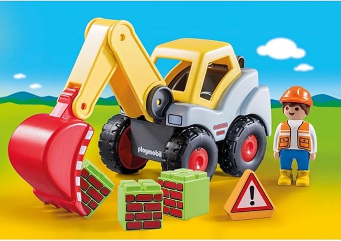 Playmobil 1.2.3 Shovel Excavator