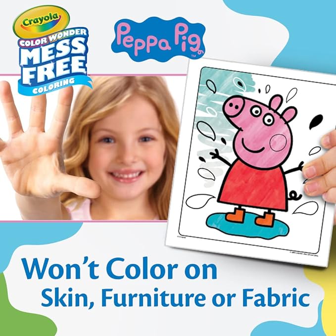 Crayola Peppa Pig Color Wonder Activity Set, Mess Free Peppa Pig Coloring Pages for Toddlers, Peppa Pig Toys, Toddler Gifts