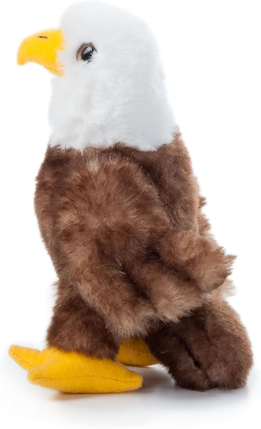 The Petting Zoo Bald Eagle Stuffed Animal Plushie, Gifts for Kids, Wild Onez Babiez Zoo Animals, Eagle Plush Toy 6 inches