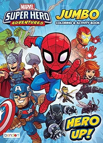 Marvel Avengers Travel Bag Bundle 4 Pack Avengers Activity Set - Avengers Travel Set with Coloring Books, Games, Puzzles, and Spiderman Stickers