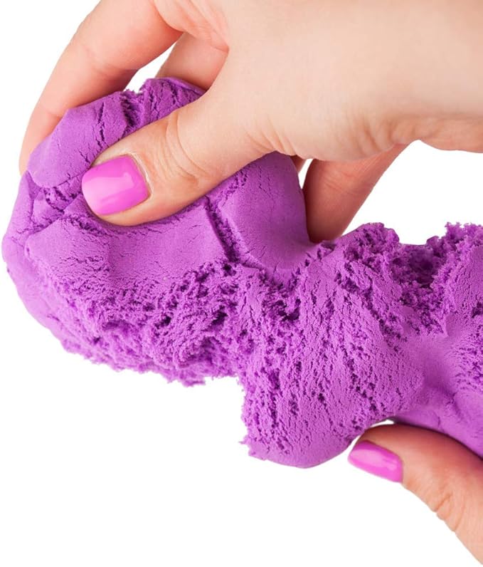 Kicko Colorful Magic Sand - 6 Pack of Magic Sand in Assorted Colors - Gifts for Kids, Stress Reliever, Learning Tool, Novelties, Play Sand