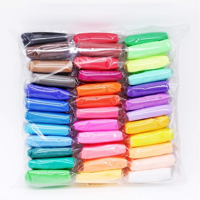 36 Colors Air Dry Clay Ultra Light and Air Dry Clay for Children Non-Toxic and Eco-Friendly Modeling Magical Clay with Tools