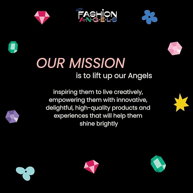 Fashion Angels Doodling Book Bundle for Kids, 3 Coloring Books with Over 300 Pages, Includes Stackable Crayon, Great for Road Trips, Sleepover, Plane Ride Activities, for Ages 6 and Up