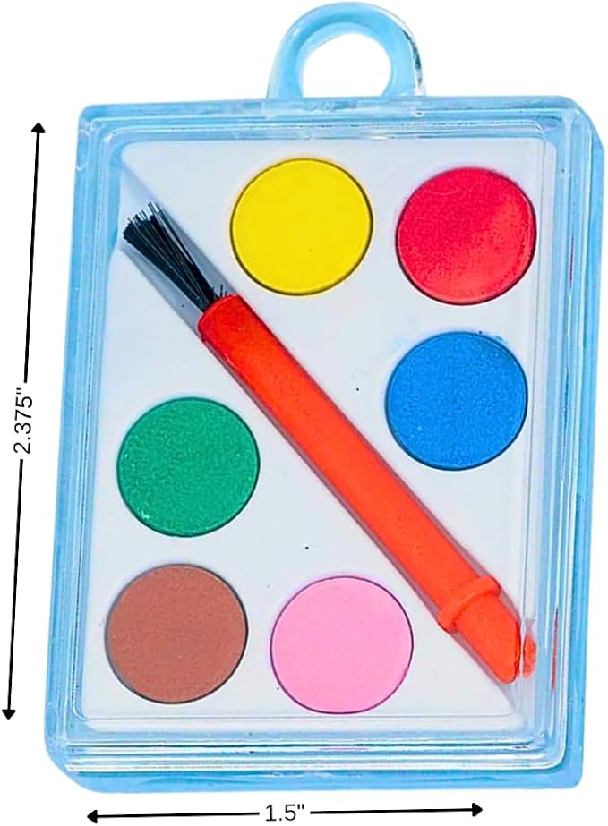 Paint Set Value Pack Favors in 6 Vibrant Colors - 6 Packs of 12 | Perfect for Art Parties, Kids' Creativity & Crafters