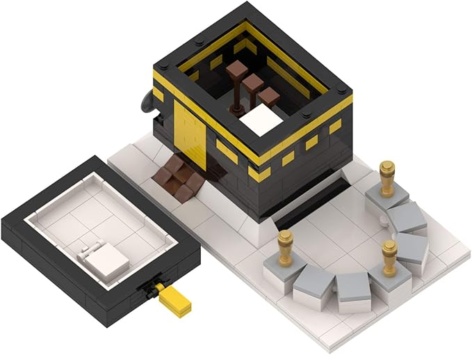 Kaaba Bricks Islamic Toy Building Blocks Set Included Guide of 64 Steps Durable Quality Brain Booster Maze Puzzle Islamic Educational DIY Building Kit Ideal for Boys Girls Preschool (325 Pieces)