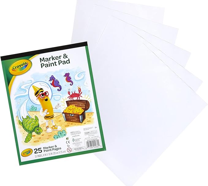 Crayola Marker & Paint Pad, Art Supplies for Kids, 25 Pages