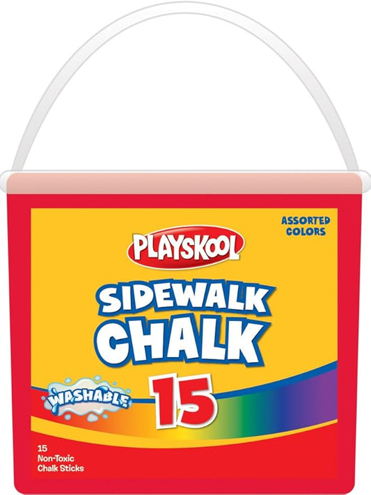 Playskool 15-Count Sidewalk Chalk Tub