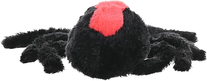 Wild Republic Redback Spider, Cuddlekins, Stuffed Animal, 12 inches, Gift for Kids, Plush Toy, Fill is Spun Recycled Water Bottles