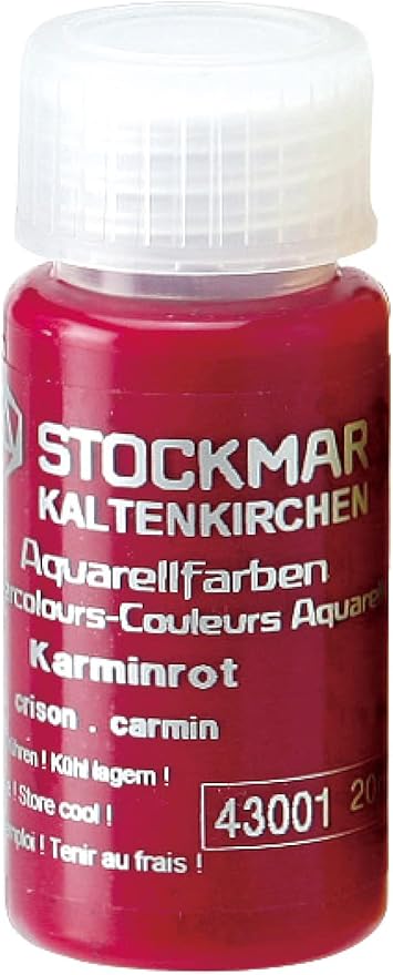 STOCKMAR Watercolor Paint: Carmine Red, 20ml