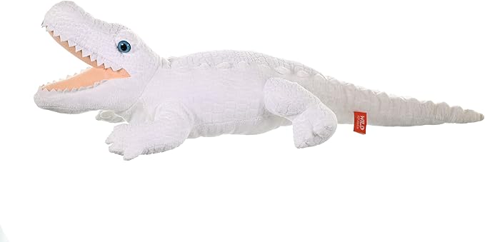 Wild Republic White Alligator Plush, Stuffed Animal, Plush Toy, Gifts for Kids, Cuddlekins 12 Inches