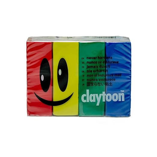 228051 Oil Based Modeling Clay Set, 4 Assorted Colors