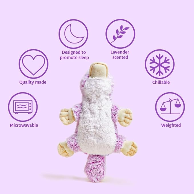 Warmies Microwavable & Weighted Stuffed Animals, Platypus - Heated Stuffed Animal Plushie for Warmth & Comfort - Cute Soft Plush Toys for Adults & Children (Boys, Girls, Babies & Toddlers)