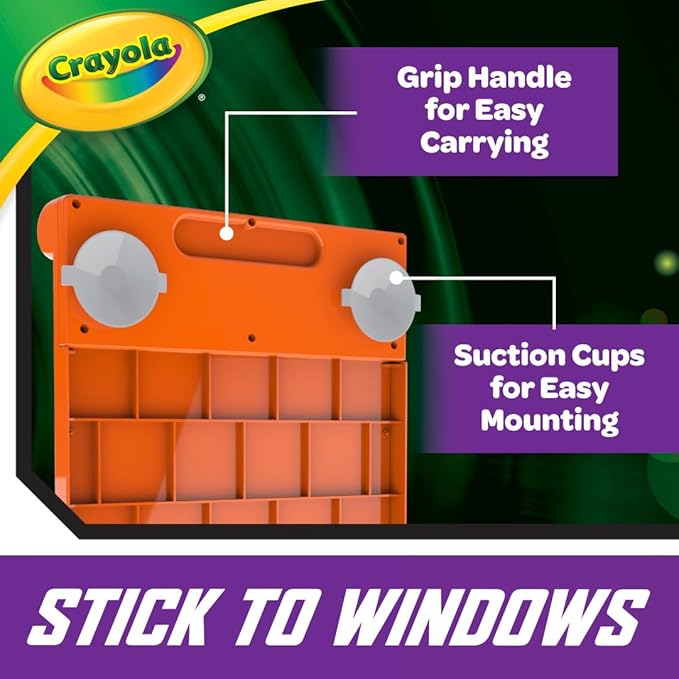 Crayola Travel Glow Art Studio, Glow in The Dark Toys, Kids Gifts for Girls and Boys, Ages 6, 7, 8, 9