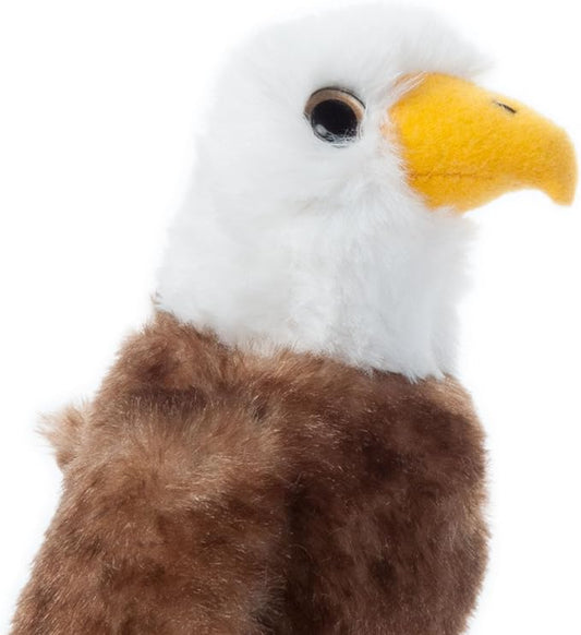 The Petting Zoo Bald Eagle Stuffed Animal Plushie, Gifts for Kids, Wild Onez Babiez Zoo Animals, Eagle Plush Toy 6 inches