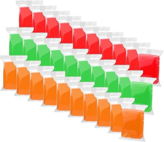 Air Dry Clay, 30 Packs Air Dry Foam Clay, Foam Clay, Crafting Clay, Moldable Foam Clay Super Light Weight Air Dry Clay Perfect Clay for Arts Crafts Red, Green,Orange