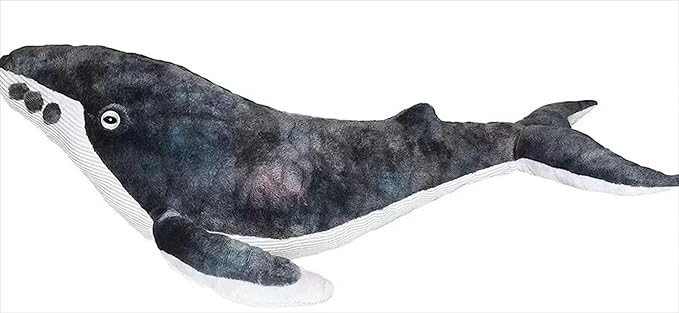 Wild Republic Humpback Whale Plush, Stuffed Animal, Plush Toy, Gifts for Kids, Cuddlekins 20 Inches