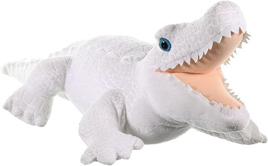 Wild Republic White Alligator Plush, Stuffed Animal, Plush Toy, Gifts for Kids, Cuddlekins 12 Inches