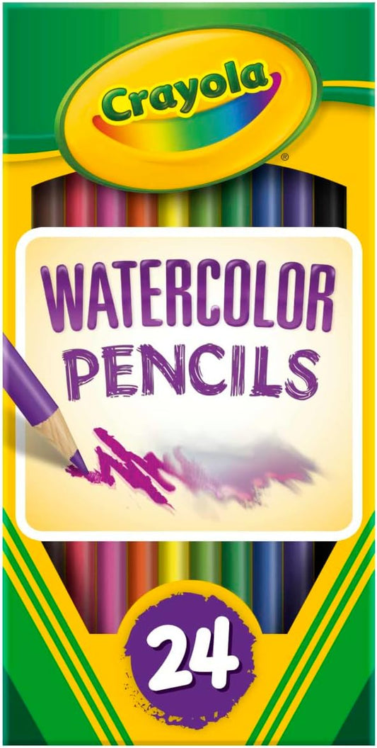 Crayola Watercolor Colored Pencils (24ct), Watercolor Paint Alternative, Watercolor Pencil Set for Kids, Art Supplies, Gift for Kids, 3+