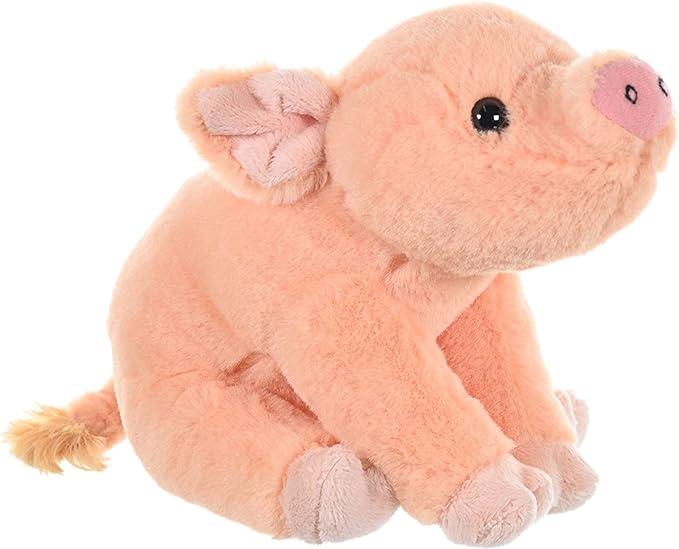 Wild Republic Pig Baby Plush, Stuffed Animal, Plush Toy, Gifts for Kids, Cuddlekins 8 Inches, Orange