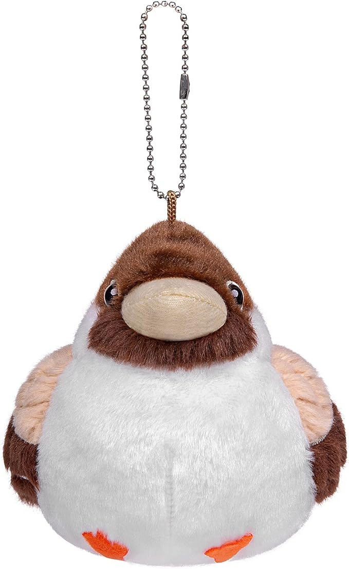 Simulation White Pigeon Stuffed Animal Toy - 10 inch Rock Pigeon Toys, Cute Pigeon as Gift for Kids (4.4in Sparrow)