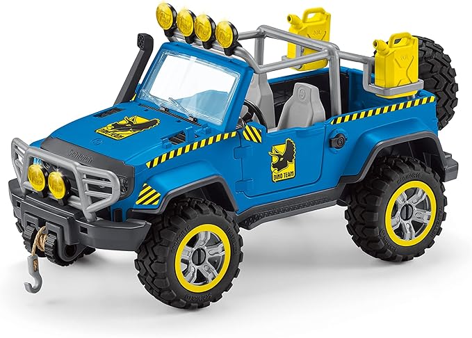 Schleich Dinosaur Toy Truck with Dino Outpost & Giganotosaurus 36- Piece Playset for Kids Ages 4+