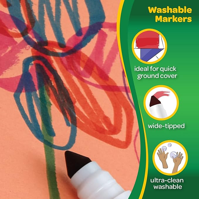 Crayola 8 Ct Bold Broad-Line Washable Markers