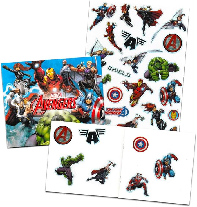 Marvel Avengers Coloring and Painting Packs for Kids Toddlers Bundle ~ Avengers Coloring Book and Painting Posters with Avengers Stickers (Avengers Party Supplies)