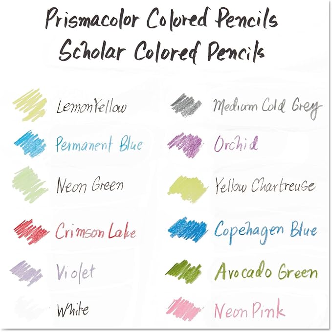 Prismacolor Scholar Colored Pencils, Adult Coloring, 48 Pack