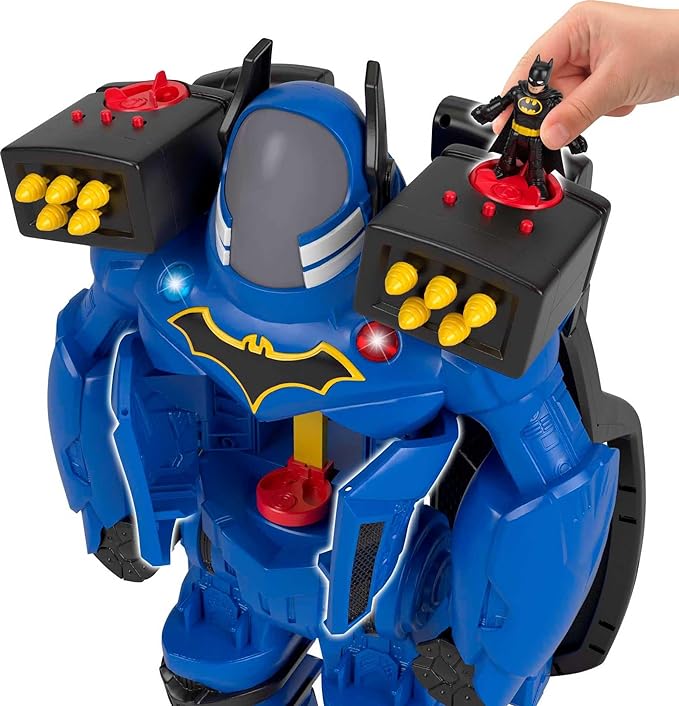 Fisher-Price Imaginext DC Super Friends Batman Toy, Batbot Xtreme Robot Playset, 30 Inches Tall with Figure for Pretend Play Kids Ages 3+ Years (Amazon Exclusive)