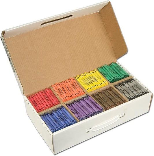 Prang Crayons Made With Soy, 100 Each Of 8 Colors, 800/carton