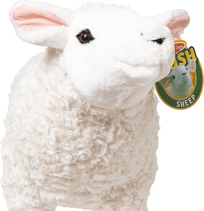 Melissa & Doug Giant Lifelike Sheep Plush - 2 Feet Tall Stuffed Animal Toy for Ages 3+