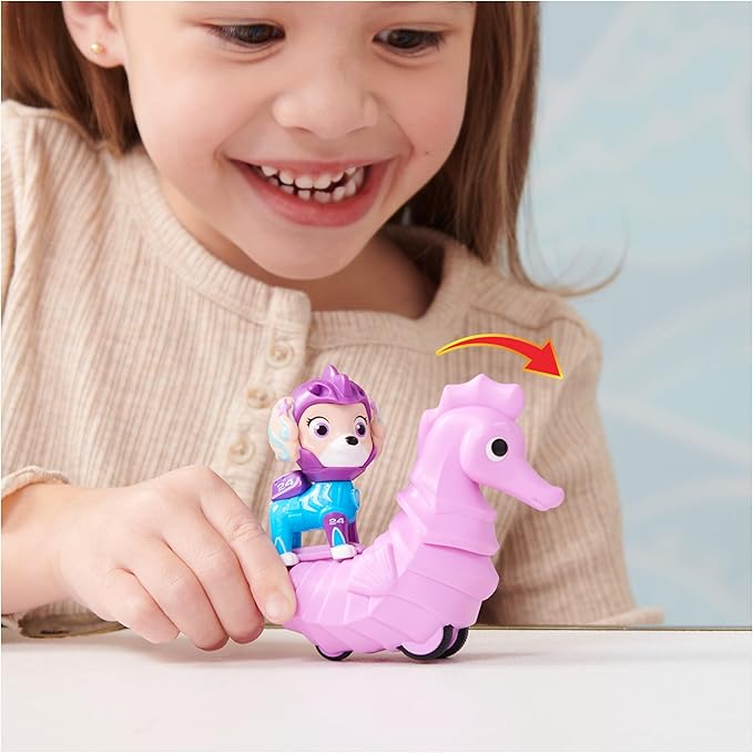 Paw Patrol, Aqua Pups Coral and Seahorse Action Figures Set, Kids Toys for Ages 3 and up