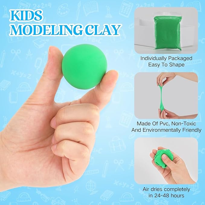 Air Dry Clay, 36 Packs Blue Air Dry Foam Clay, Foam Clay, Crafting Clay, Moldable Foam Clay Super Light Weight Air Dry Clay Perfect Clay for Arts Crafts