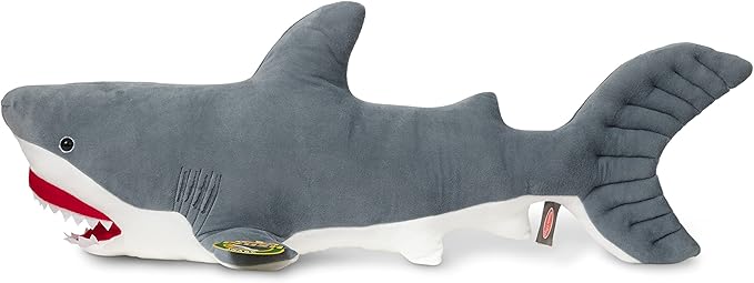 Melissa & Doug Giant Shark - Lifelike Stuffed Animal (over 3 feet long)