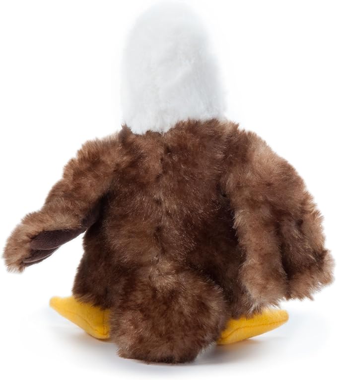 The Petting Zoo Bald Eagle Stuffed Animal Plushie, Gifts for Kids, Wild Onez Babiez Zoo Animals, Eagle Plush Toy 6 inches