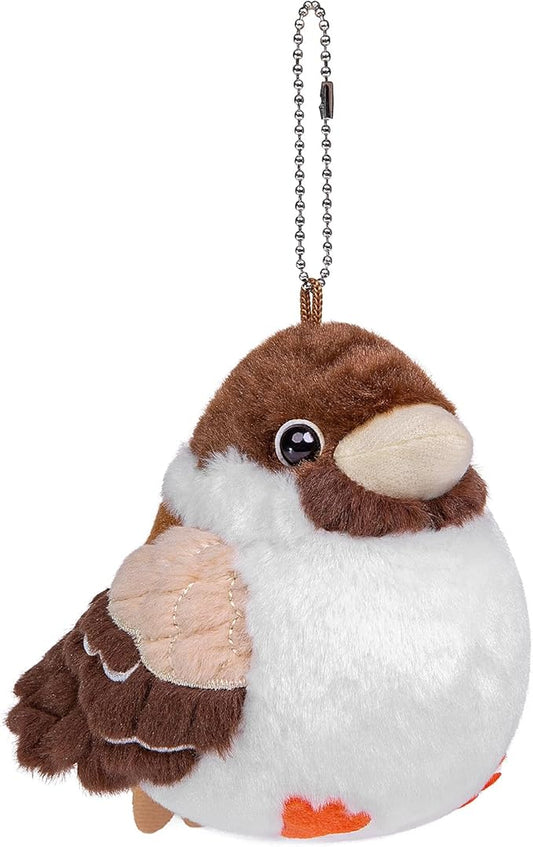 Simulation White Pigeon Stuffed Animal Toy - 10 inch Rock Pigeon Toys, Cute Pigeon as Gift for Kids (4.4in Sparrow)