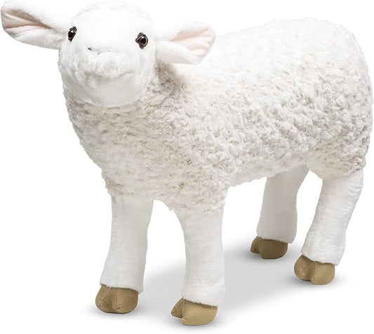 Melissa & Doug Giant Lifelike Sheep Plush - 2 Feet Tall Stuffed Animal Toy for Ages 3+