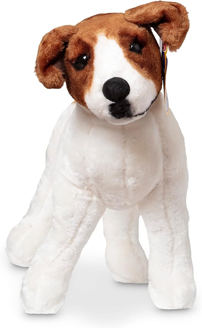 Melissa & Doug Giant Jack Russell Terrier - Lifelike Stuffed Animal Dog (over 12 inches tall)