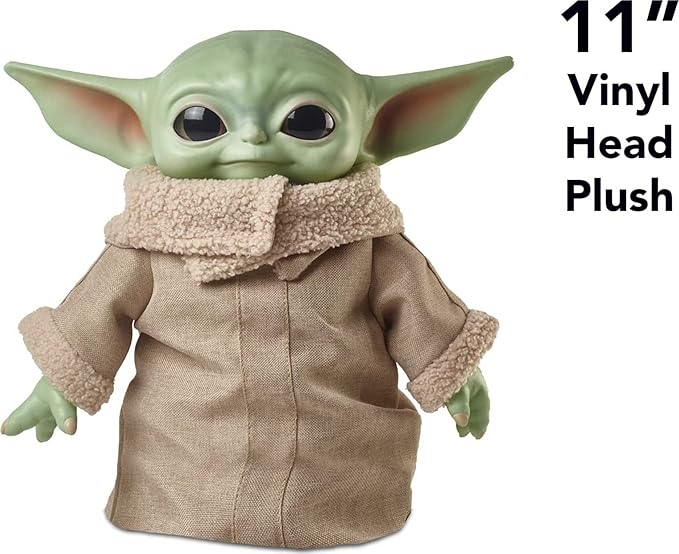 Mattel Star Wars Grogu Plush Toy, 11-inch Character Figure with Soft Body. Inspired by Star Wars The Mandalorian