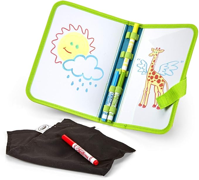 Crayola Washable Dry Erase Travel Pack, Whiteboard for Kids, Ages 4, 5, 6, 7