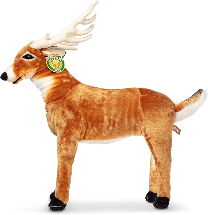 Melissa & Doug Giant Deer - Lifelike Stuffed Animal (over 3 feet long)